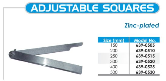 Zinc Plated Adjustable Squares